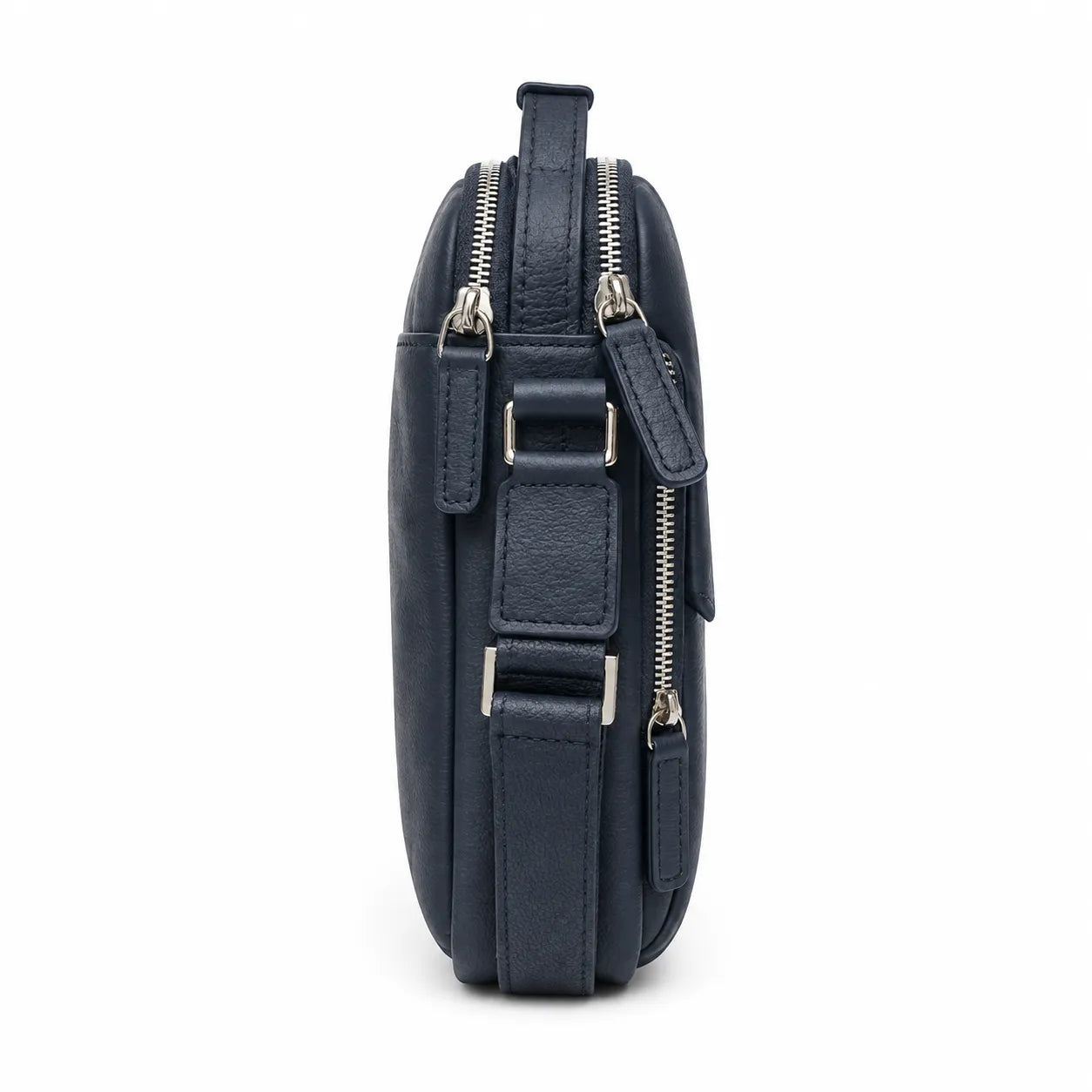 Leather Messenger Bag - Full Grain Leather Sling Bag - Vintage Leather Messenger Black Bag- Oxhide J0072 Black