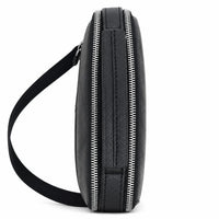 Leather Messenger Bag - Full Grain Leather Sling Bag - Vintage Leather Messenger Black Bag- Oxhide J0072 Black