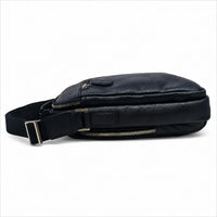 Leather Messenger Bag - Full Grain Leather Sling Bag - Vintage Leather Messenger Black Bag- Oxhide J0072 Black