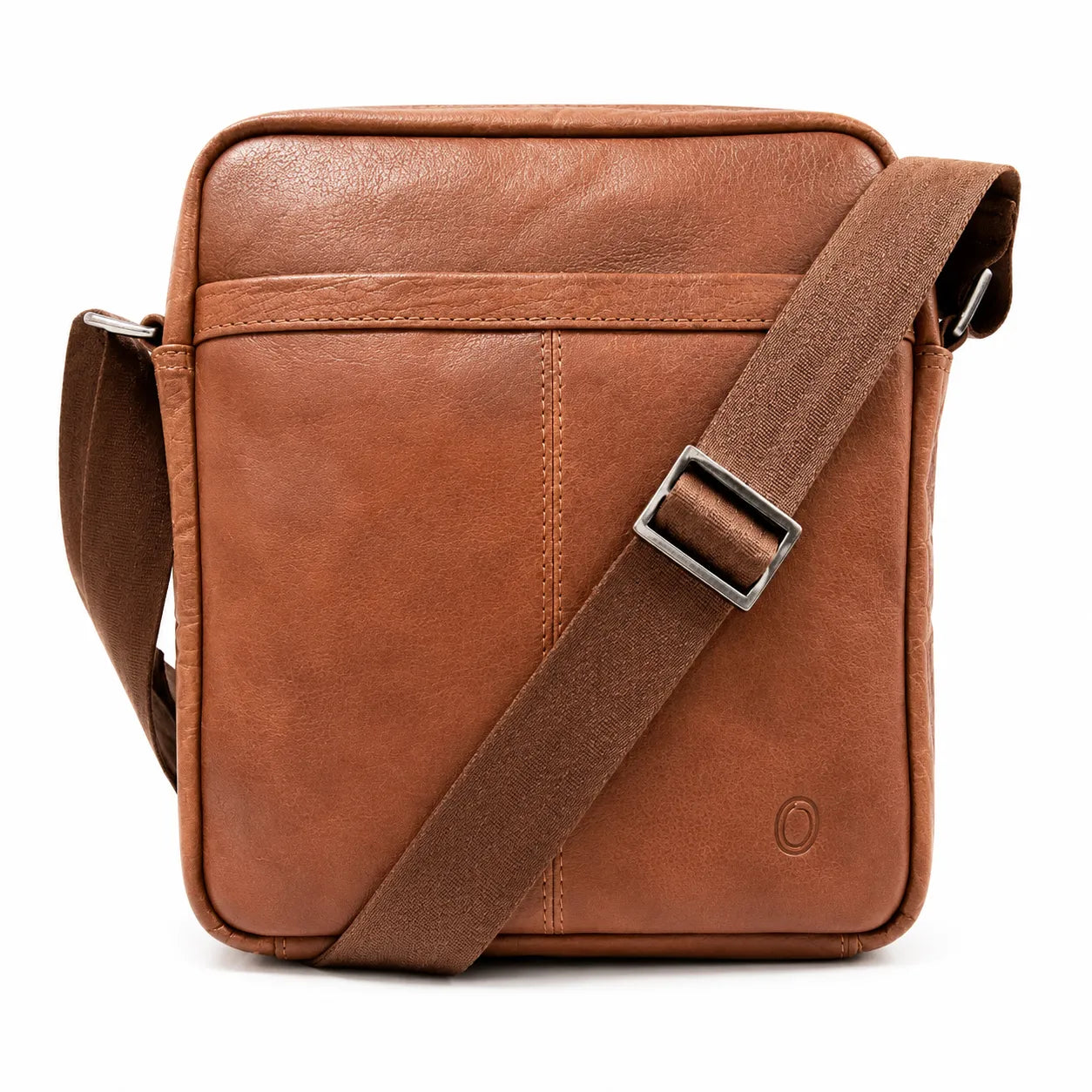 Leather Messenger Bag - Full Grain Leather Sling Bag -Leather Sling Bag for Men Brown  - Oxhide J0049
