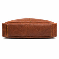 Leather Messenger Bag - Full Grain Leather Sling Bag -Leather Sling Bag for Men Brown  - Oxhide J0049