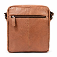 Leather Messenger Bag - Full Grain Leather Sling Bag -Leather Sling Bag for Men Brown  - Oxhide J0049