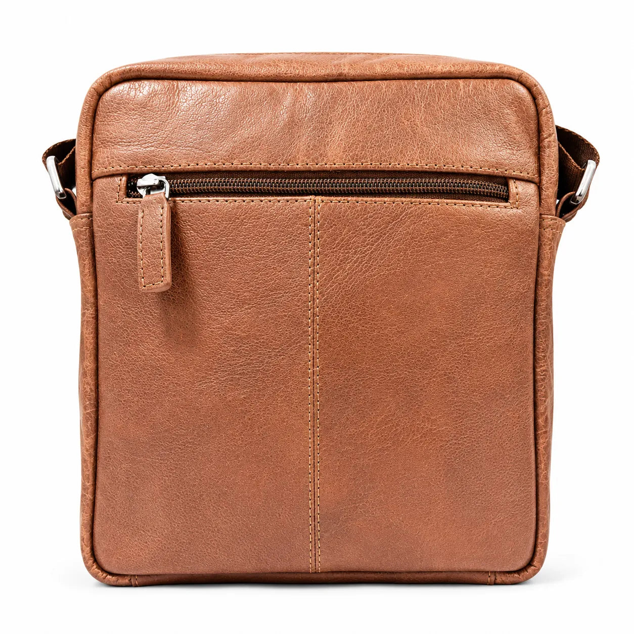 Leather Messenger Bag - Full Grain Leather Sling Bag -Leather Sling Bag for Men Brown  - Oxhide J0049