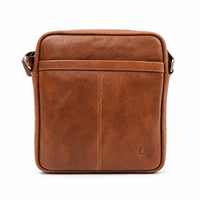 Leather Messenger Bag - Full Grain Leather Sling Bag -Leather Sling Bag for Men Brown  - Oxhide J0049