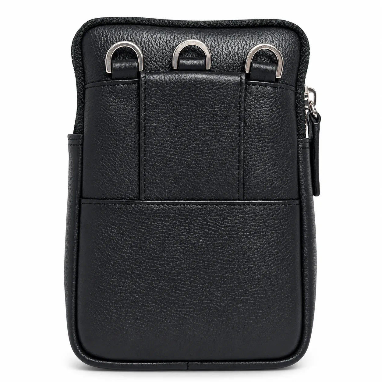 Belt Pouch - Leather Belt Pouch For Men - Small Leather Pouch -  Leather Bag - J0070 Black