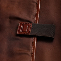 Oxhide Leather Backpack - Full Grain Leather Backpack Brown Laptop Backpack -SD01