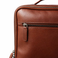 Oxhide Leather Backpack - Full Grain Leather Backpack Brown Laptop Backpack -SD01