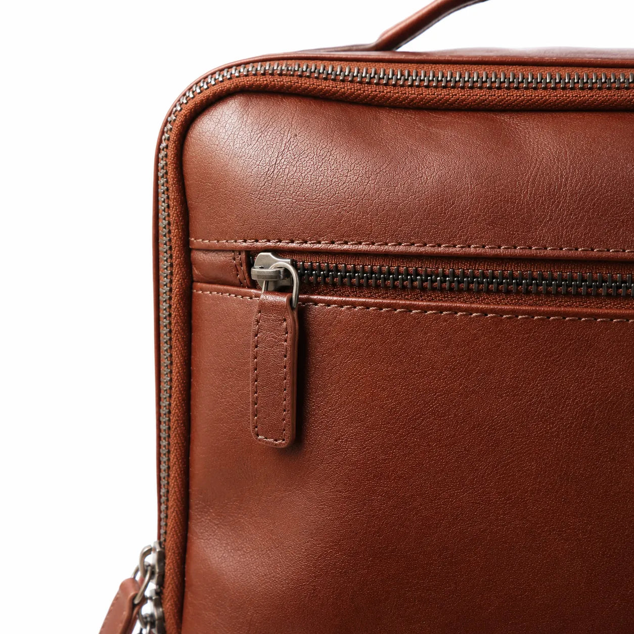 Oxhide Leather Backpack - Full Grain Leather Backpack Brown Laptop Backpack -SD01