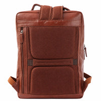 Oxhide Leather Backpack - Full Grain Leather Backpack Brown Laptop Backpack -SD01