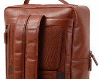Oxhide Leather Backpack - Full Grain Leather Backpack Brown Laptop Backpack -SD01