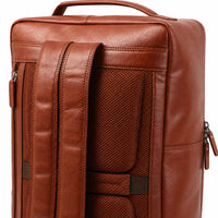 Oxhide Leather Backpack - Full Grain Leather Backpack Brown Laptop Backpack -SD01
