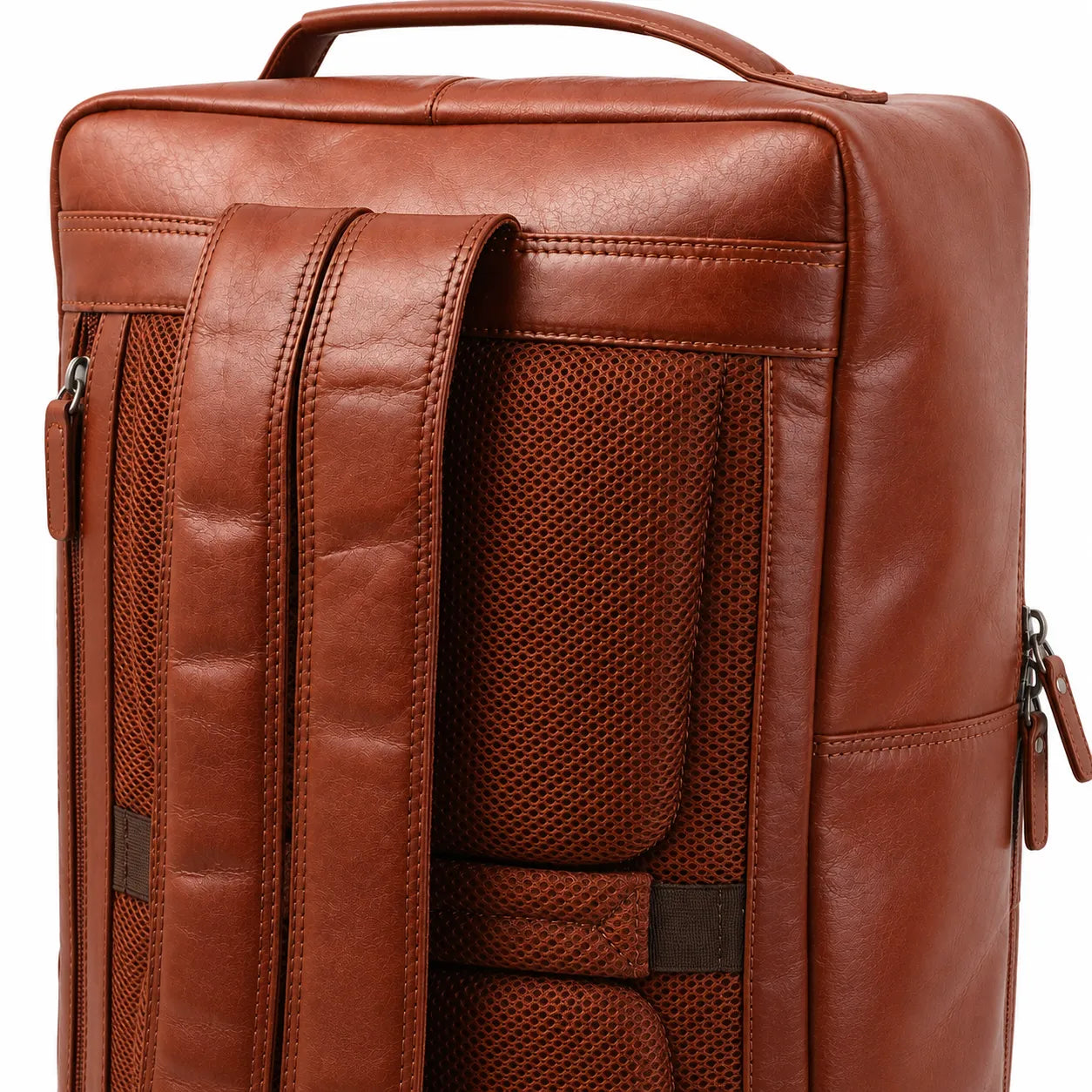 Oxhide Leather Backpack - Full Grain Leather Backpack Brown Laptop Backpack -SD01