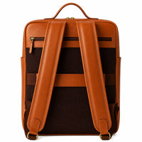 Leather Backpack - Full Grain Leather Backpack - Leather Rucksack - Leather Laptop Backpack for Men - Backpack Vintage Oil Leather Brown - Oxhide Small Adventure VIN1003
