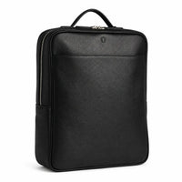 Full Grain Leather Backpack - Leather Rucksack - Leather Laptop Backpack for Men- Oxhide BLACK J0080