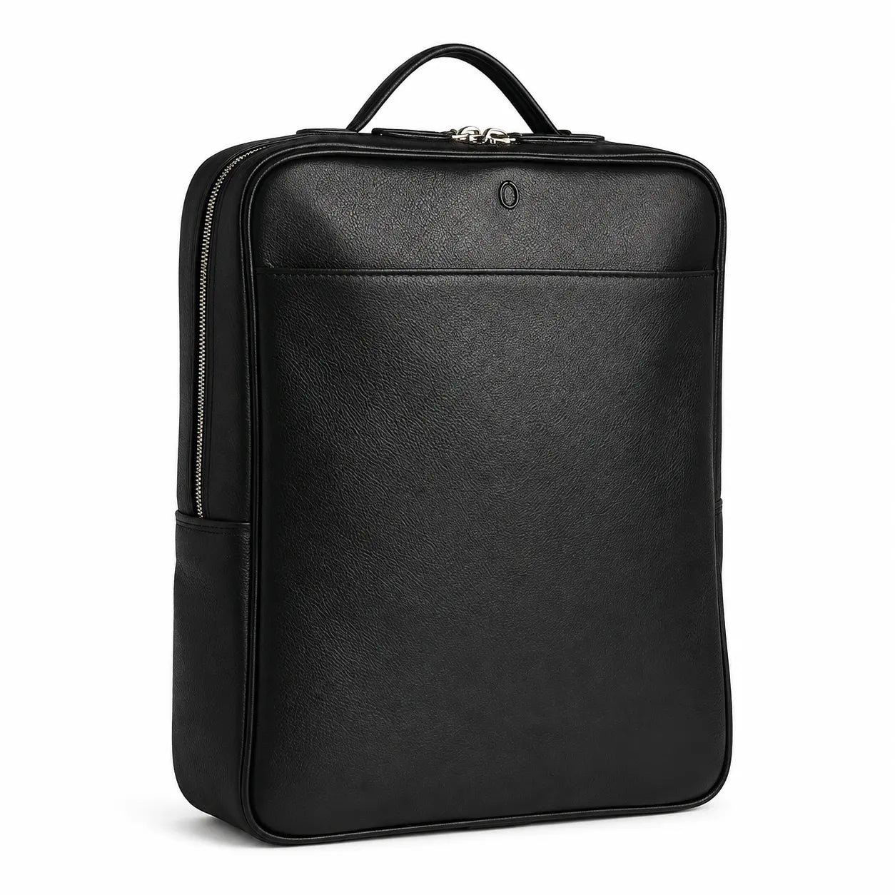 Full Grain Leather Backpack - Leather Rucksack - Leather Laptop Backpack for Men- Oxhide BLACK J0080