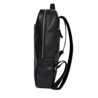 Full Grain Leather Backpack - Leather Rucksack - Leather Laptop Backpack for Men- Oxhide BLACK J0080