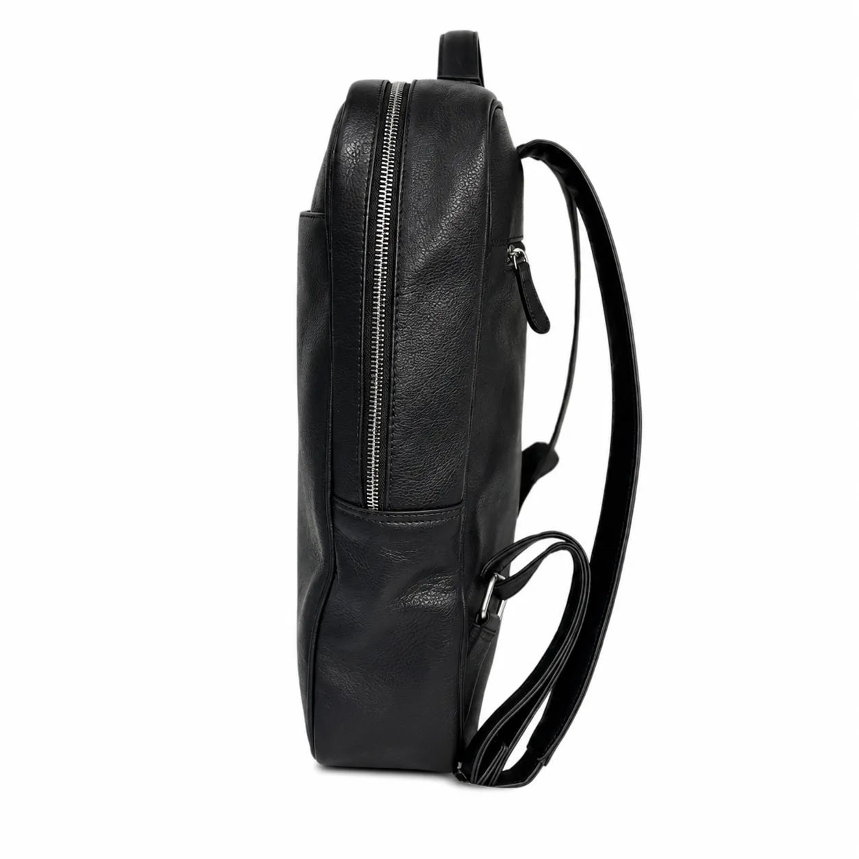 Full Grain Leather Backpack - Leather Rucksack - Leather Laptop Backpack for Men- Oxhide BLACK J0080