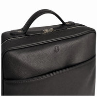 Full Grain Leather Backpack - Leather Rucksack - Leather Laptop Backpack for Men- Oxhide BLACK J0080