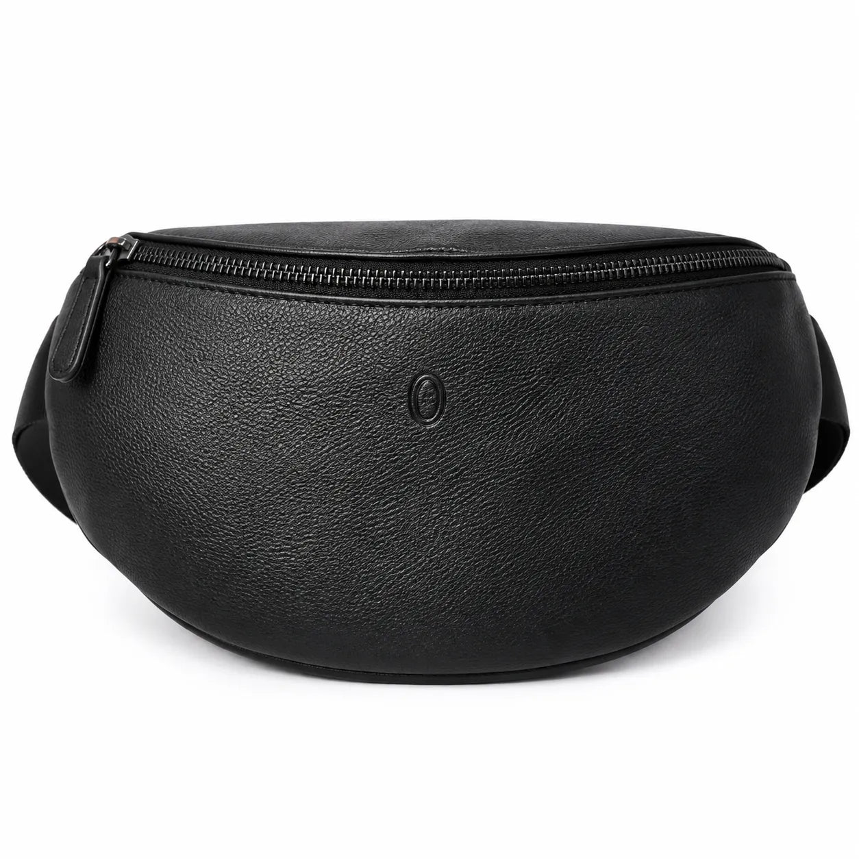 Leather Bum bag  waist  Pouch For Men - Small Leather Pouch - Cross Body Bag -SD02 BLACK