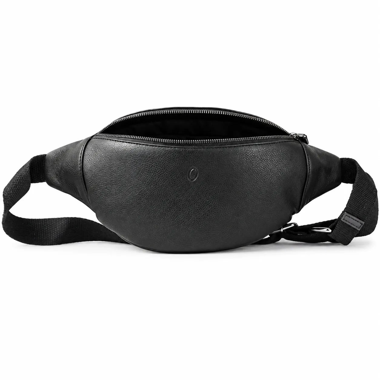 Leather Bum bag  waist  Pouch For Men - Small Leather Pouch - Cross Body Bag -SD02 BLACK