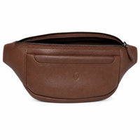 Leather Bum bag waist Pouch For Men - Small Leather Pouch - Cross Body Bag -J0082 BROWN