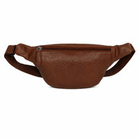 Leather Bum bag waist Pouch For Men - Small Leather Pouch - Cross Body Bag -J0082 BROWN