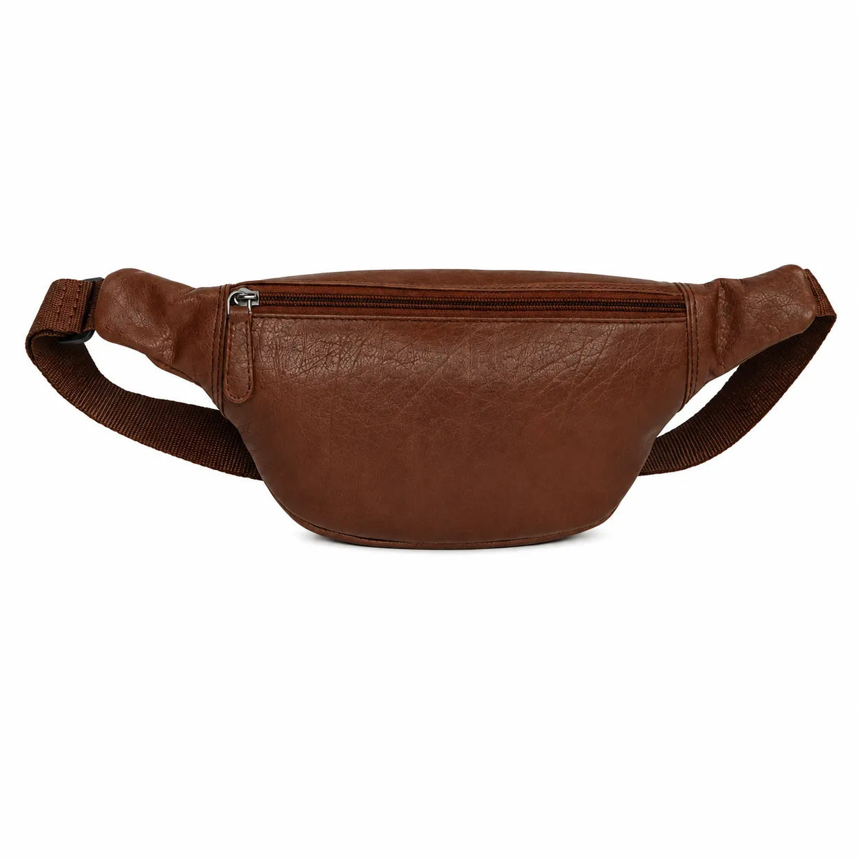 Leather Bum bag waist Pouch For Men - Small Leather Pouch - Cross Body Bag -J0082 BROWN