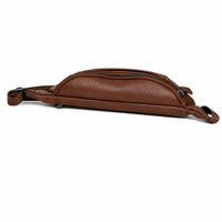 Leather Bum bag waist Pouch For Men - Small Leather Pouch - Cross Body Bag -J0082 BROWN