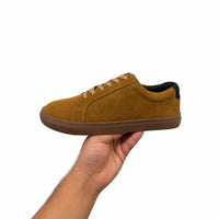 Tan Suede Leather Casual Sneakers-BOM-NEWTON1-BRN