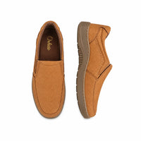 Leather Comfort Slip-On Shoes-TR 6411 Tan