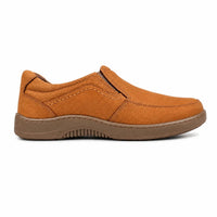 Leather Comfort Slip-On Shoes-TR 6411 Tan