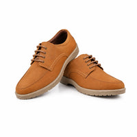 Leather Lace-Up Shoes -TR 2704 Tan