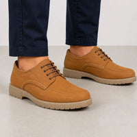 Leather Lace-Up Shoes -TR 2704 Tan