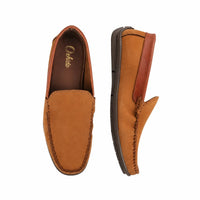 Leather Slip-On Shoes-TR 1403 Tan