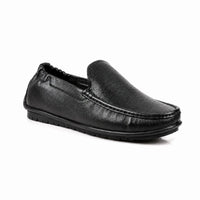 Oxhide Black Loafer Leather Shoes TR-1060-BLK