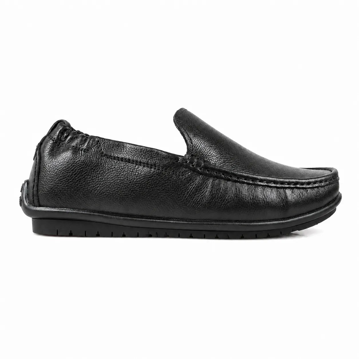 Oxhide Black Loafer Leather Shoes TR-1060-BLK
