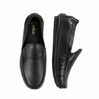 Oxhide Black Loafer Leather Shoes TR-1060-BLK