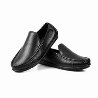 Oxhide Black Loafer Leather Shoes TR-1060-BLK