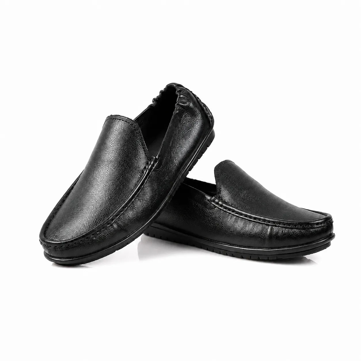 Oxhide Black Loafer Leather Shoes TR-1060-BLK