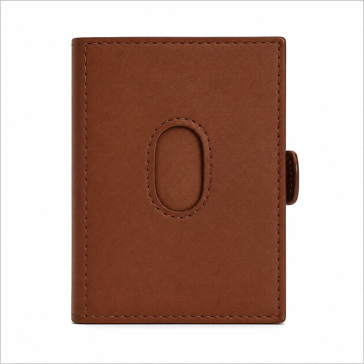 Oxhide Compact wallet in Vintage Leather in Brown colour-OXHIDE J0085 BROWN