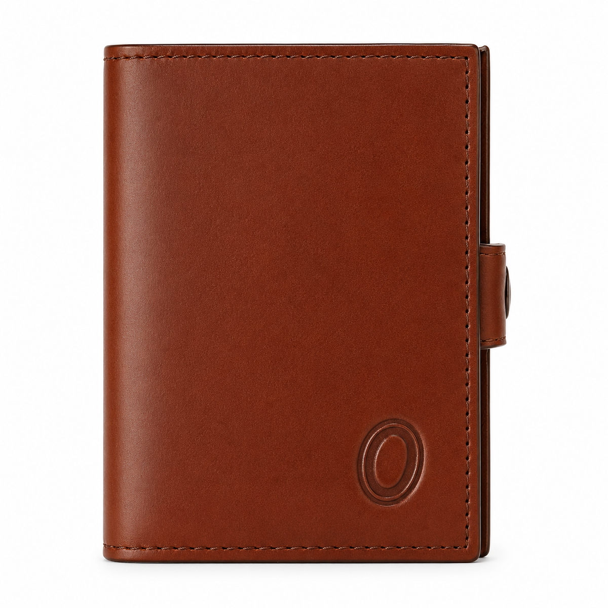 Oxhide Compact wallet in Vintage Leather in Brown colour-OXHIDE J0085 BROWN