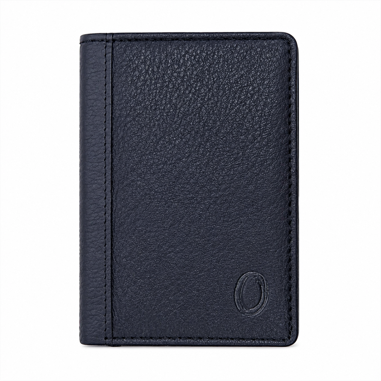 Oxhide Real leather Slim Black- minimalist wallet -SD11
