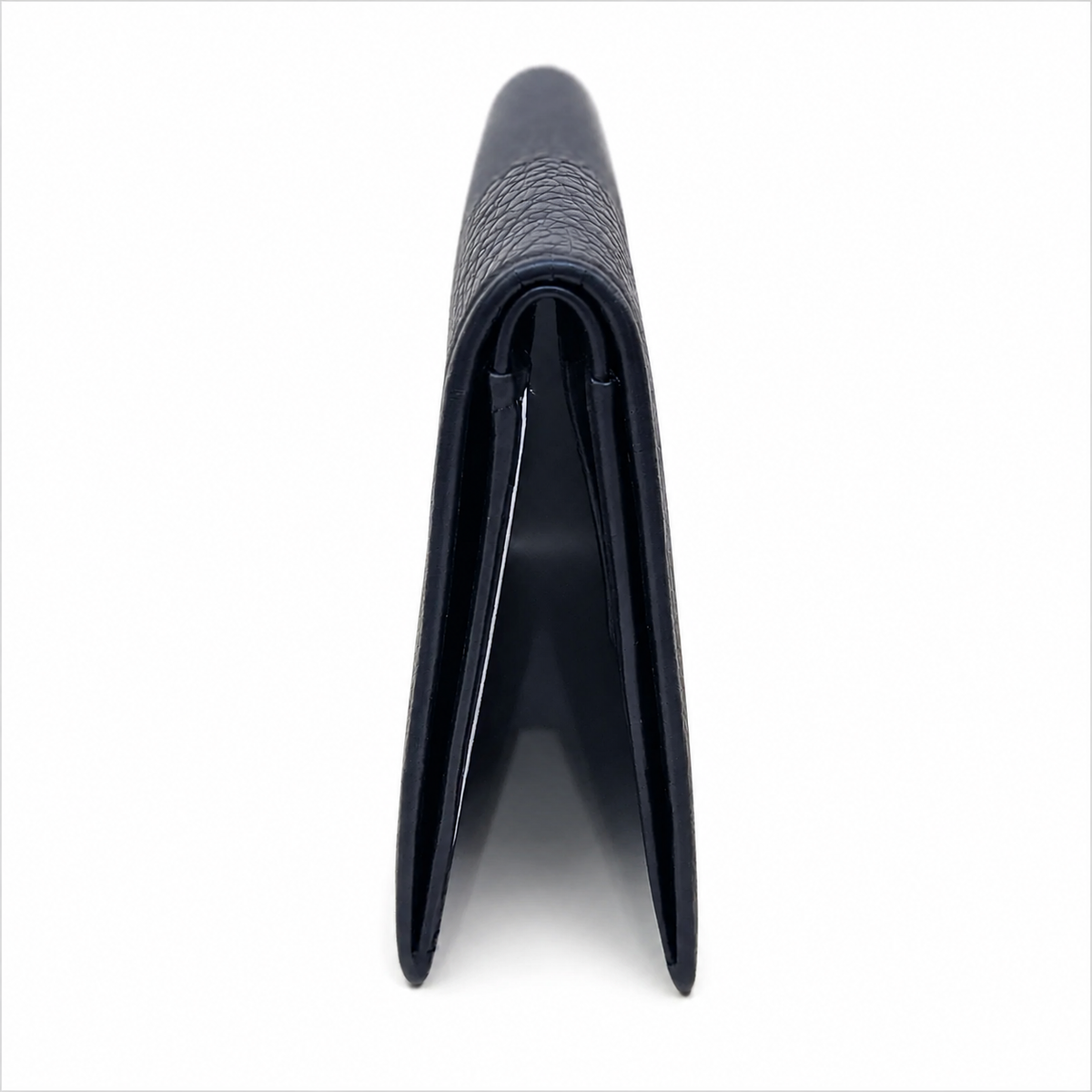 Oxhide Real leather Slim Black- minimalist wallet -SD11