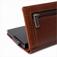 Pull-up Wallet for Men-Full Grain Leather Wallet Brown- SD05 Oxhide