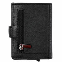 Pull up Wallet for Men -Full Grain Leather Wallet Black- SD05 Oxhide