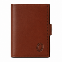 Oxhide Compact wallet in Vintage Leather in Brown colour with coin pouch-OXHIDE J0086 BROWN