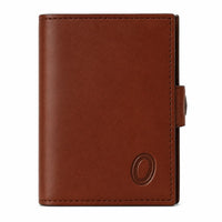 Oxhide Compact wallet in Vintage Leather in Brown colour with coin pouch-OXHIDE J0086 BROWN