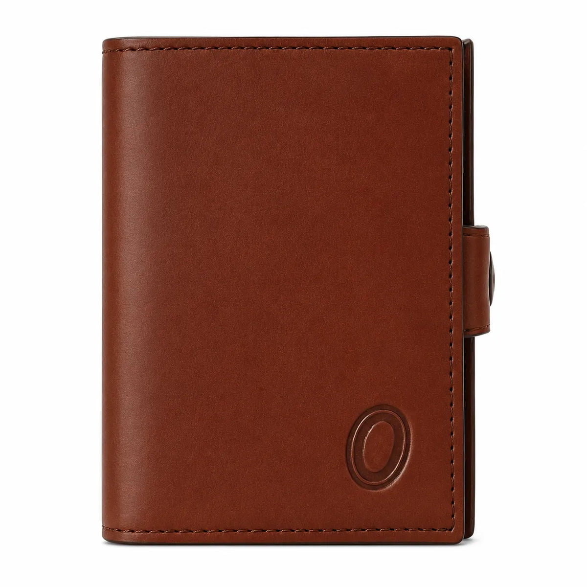 Oxhide Compact wallet in Vintage Leather in Brown colour with coin pouch-OXHIDE J0086 BROWN