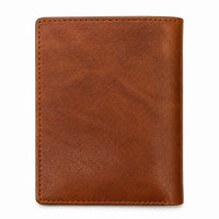 Oxhide Real leather slim - minimalist wallet -SD11 Brown