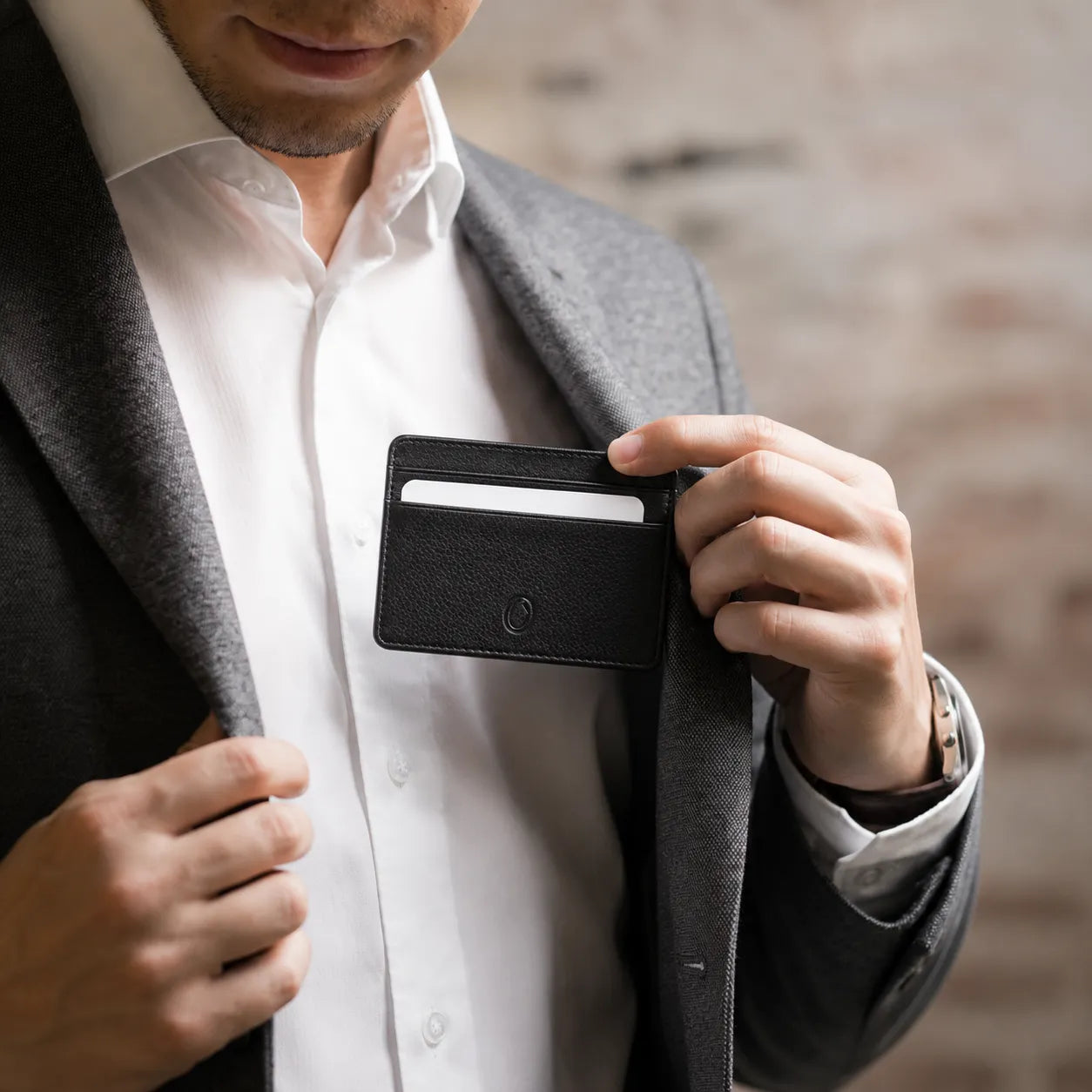 Leather Card Holder -Leather cardholder - Leather Card Case - Leather Card Pouch - Card Sleeve - Oxhide 4181 Black
